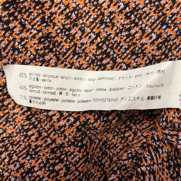 ZARA TRF Tweed Knit Striped Short Sleeve Mini Dress Women’s Small - Picture 8 of 8